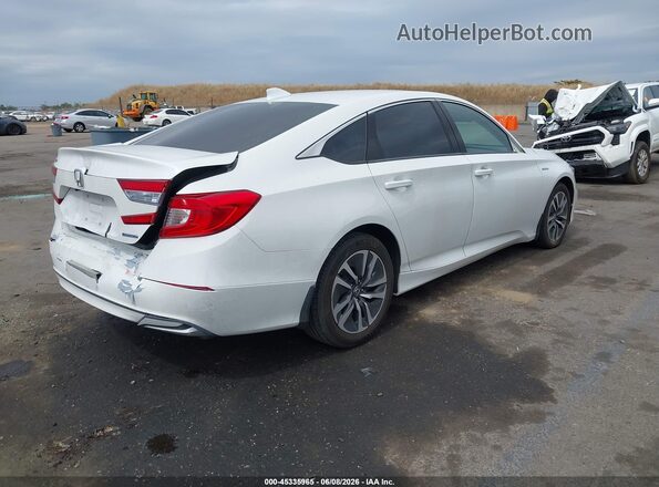 1HGCV3F10KA019954 2019 HONDA ACCORD HYBRID White Հետևի աջ