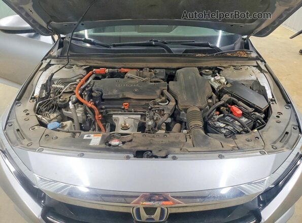 1HGCV3F10MA012991 2021 HONDA ACCORD Silver Rear interior view