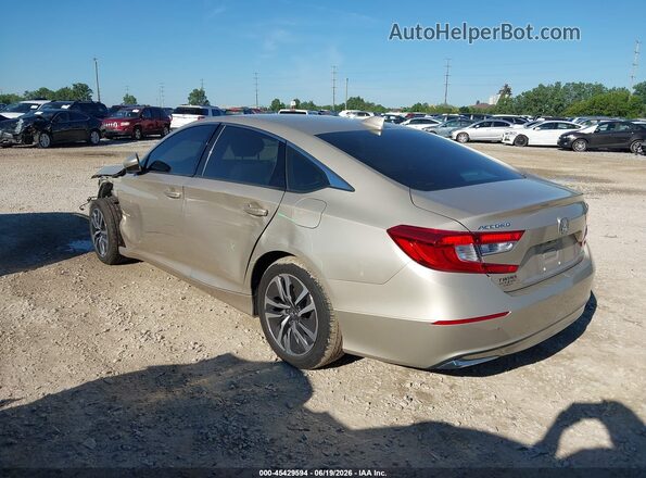 1HGCV3F14JA013203 2018 HONDA ACCORD Beige Задня ліва чверть