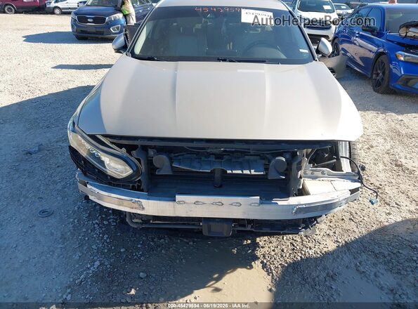 1HGCV3F14JA013203 2018 HONDA ACCORD Beige Вид спереду
