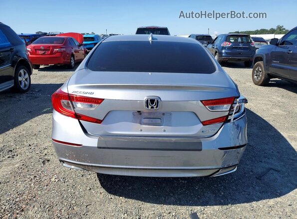 1HGCV3F14MA018129 2021 HONDA ACCORD Silver Rear view