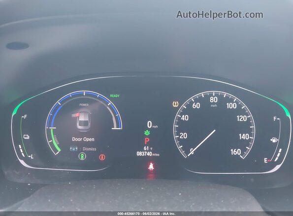 1HGCV3F18MA017646 2021 HONDA ACCORD HYBRID Black Vista de los asientos traseros