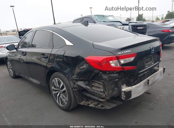 1HGCV3F18MA017646 2021 HONDA ACCORD HYBRID Black Vista frontal