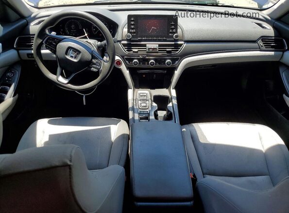 1HGCV3F19JA004173 2018 HONDA ACCORD Blue Вид панелі приладів