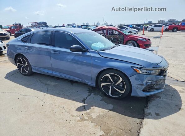 1HGCV3F20NA029042 2022 HONDA ACCORD Blue Передня права чверть