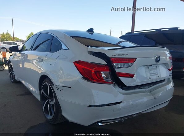 1HGCV3F21NA001489 2022 HONDA ACCORD White Rear left