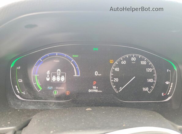 1HGCV3F24NA040173 2022 HONDA ACCORD White ხელსაწყოთა პანელის ხედი