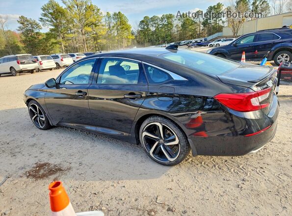 1HGCV3F25NA045785 2022 HONDA ACCORD Black Հետևի ձախ