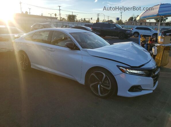 1HGCV3F26NA043852 2022 HONDA ACCORD White Przód prawy