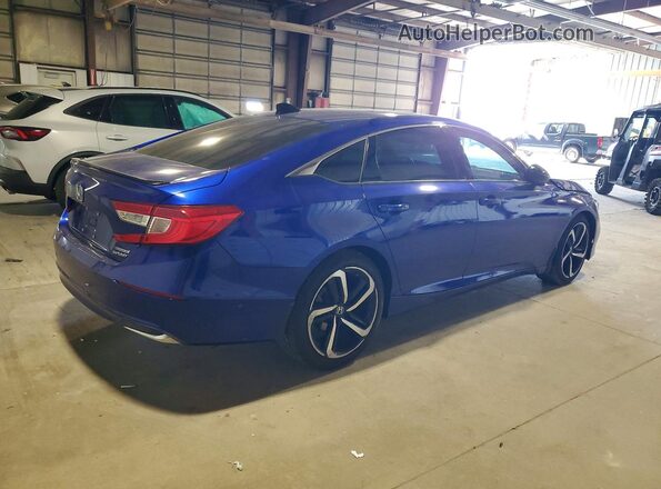 1HGCV3F26NA047187 2022 HONDA ACCORD Blue უკანა მარჯვენა