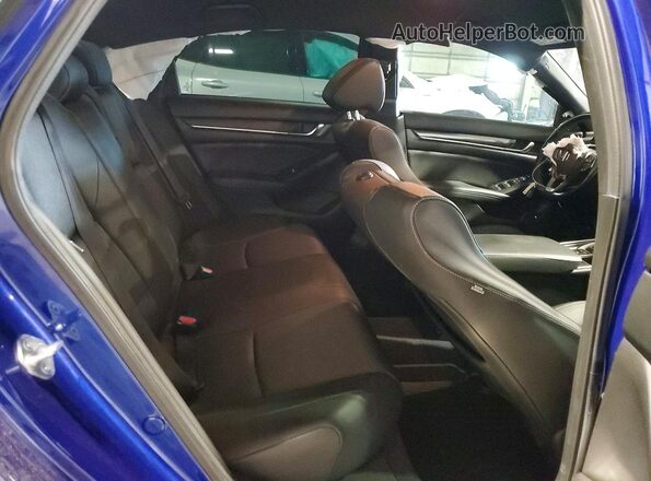 1HGCV3F26NA047187 2022 HONDA ACCORD Blue უკანა სავარძლების ხედი