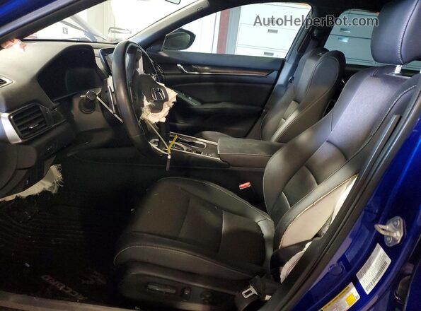1HGCV3F26NA047187 2022 HONDA ACCORD Blue წინა სალონის ხედი