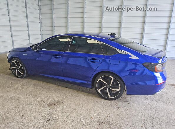 1HGCV3F27NA014084 2022 HONDA ACCORD Blue Rear left
