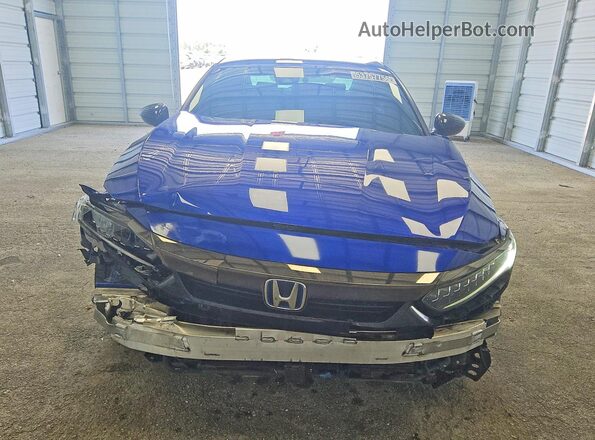 1HGCV3F27NA014084 2022 HONDA ACCORD Blue Front view