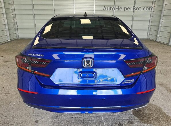 1HGCV3F27NA014084 2022 HONDA ACCORD Blue Rear view