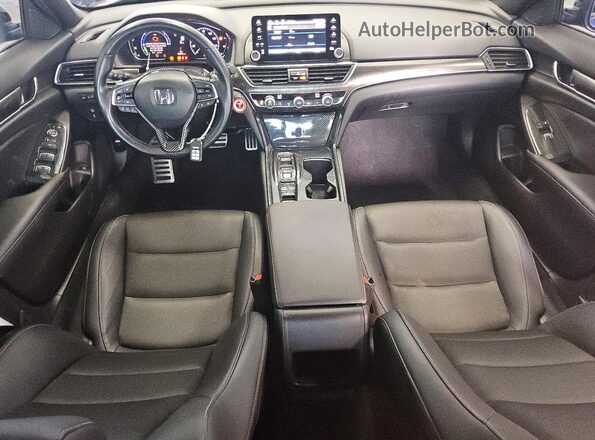 1HGCV3F27NA014084 2022 HONDA ACCORD Blue Dashboard view