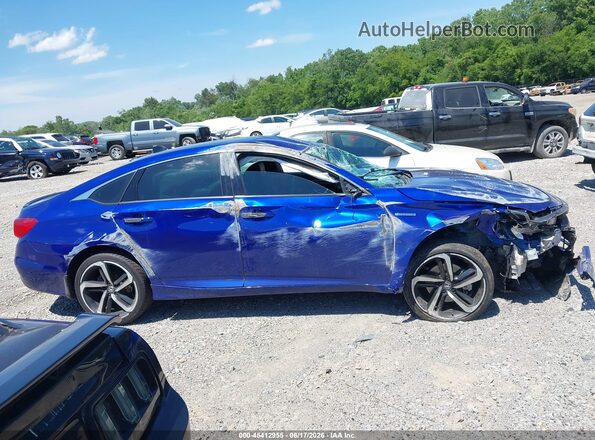 1HGCV3F28NA041665 2022 HONDA ACCORD Blue Սալոնի հետևի տեսք