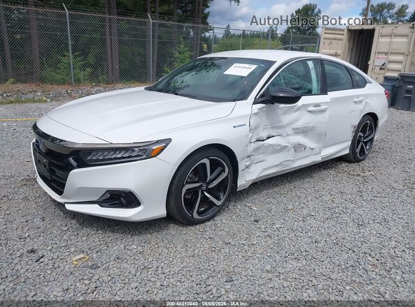1HGCV3F29NA030643 2022 HONDA ACCORD HYBRID White 