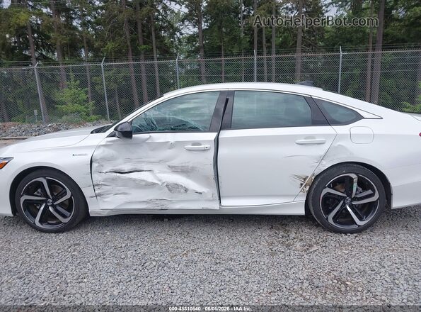 1HGCV3F29NA030643 2022 HONDA ACCORD HYBRID White 