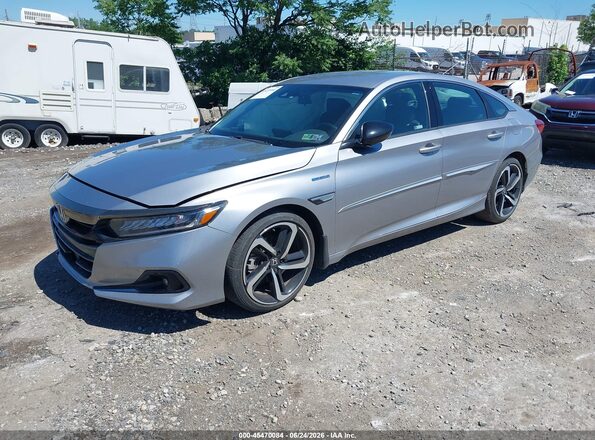 1HGCV3F29NA044736 2022 HONDA ACCORD Silver Przód lewy