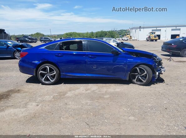 1HGCV3F2XNA004388 2022 HONDA ACCORD Blue Widok zestawu wskaźników
