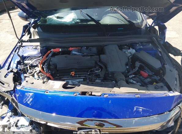 1HGCV3F2XNA004388 2022 HONDA ACCORD Blue Widok z tyłu