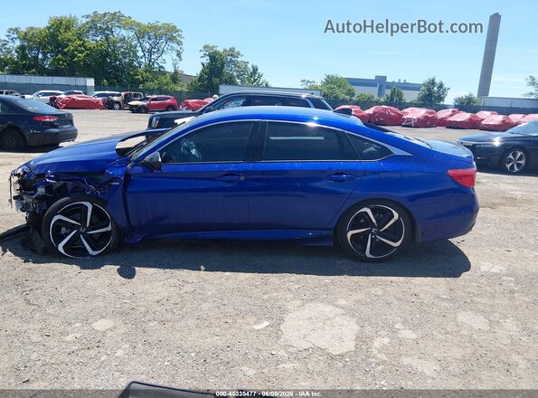 1HGCV3F2XNA004388 2022 HONDA ACCORD Blue Widok wnętrza z tyłu