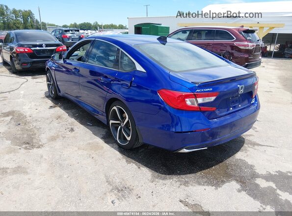 1HGCV3F2XNA006514 2022 HONDA ACCORD Синий Задняя левая четверть