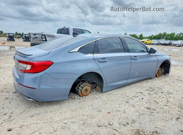 1HGCV3F2XNA042350 2022 HONDA ACCORD Blue Հետևի աջ