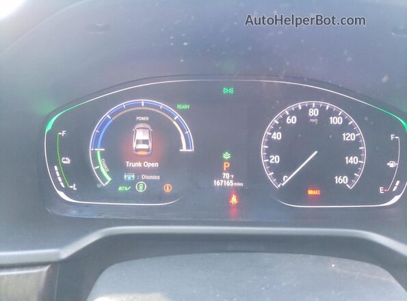 1HGCV3F42KA010909 2019 VOLVO ACCORD White Widok zestawu wskaźników