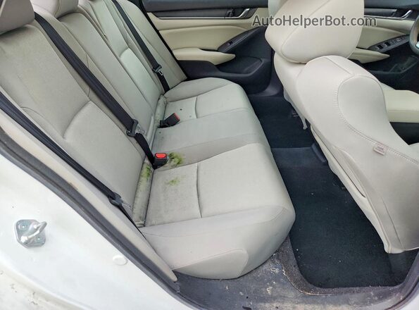 1HGCV3F42MA006040 2021 HONDA ACCORD White უკანა სავარძლების ხედი