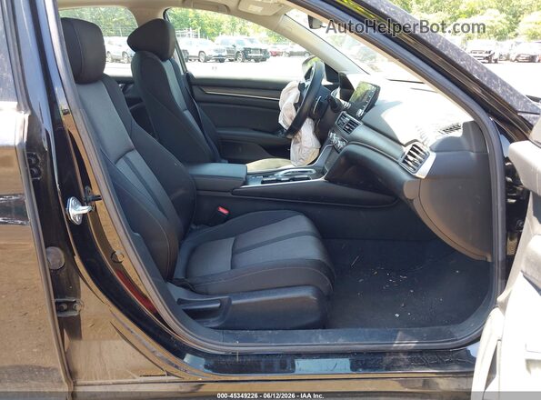 1HGCV3F42MA012078 2021 HONDA ACCORD Black Widok wnętrza z przodu