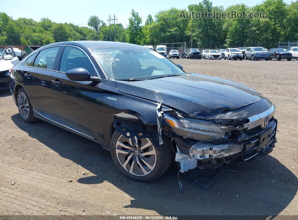 1HGCV3F42MA012078 2021 HONDA ACCORD Black Widok z przodu