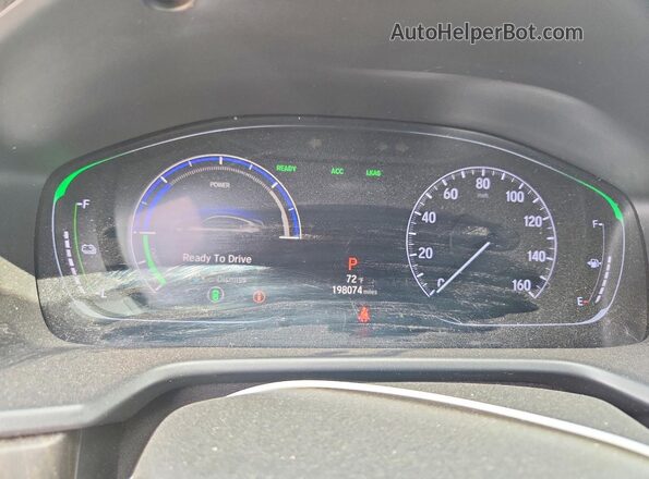 1HGCV3F45KA002982 2019 HONDA ACCORD Silver Vista del cuadro de instrumentos