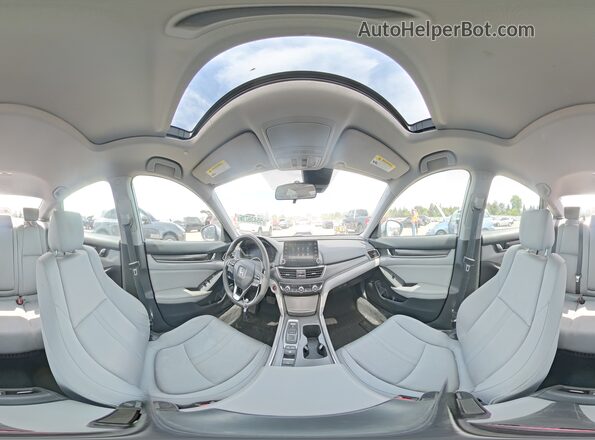 1HGCV3F45KA002982 2019 HONDA ACCORD Silver Vista de la etiqueta del VIN