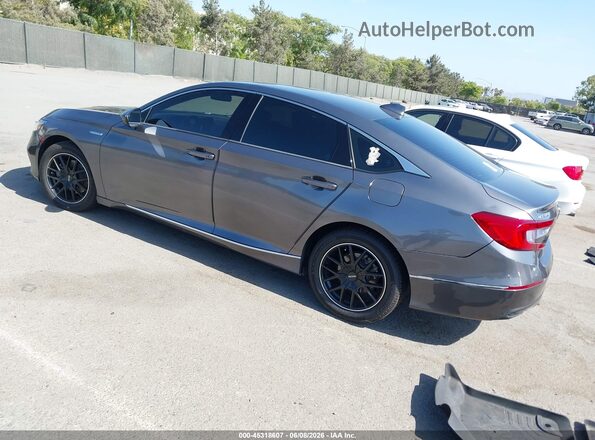 1HGCV3F45KA016462 2019 HONDA ACCORD Gray Задня ліва чверть