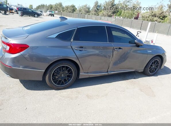 1HGCV3F45KA016462 2019 HONDA ACCORD Gray Вид спереду
