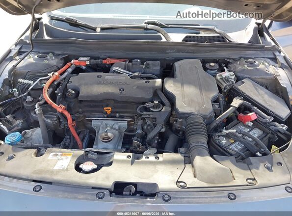 1HGCV3F45KA016462 2019 HONDA ACCORD Gray Вид ззаду