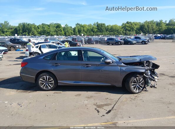 1HGCV3F46KA022366 2019 HONDA ACCORD Gray უკანა სალონის ხედი