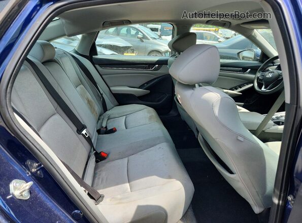 1HGCV3F48JA004563 2018 HONDA ACCORD Blue Widok tylnych siedzeń