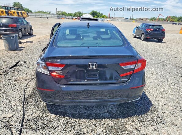 1HGCV3F49LA017759 2020 HONDA ACCORD Black Rear view