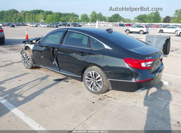 1HGCV3F50KA010285 2019 HONDA ACCORD Black Rear left