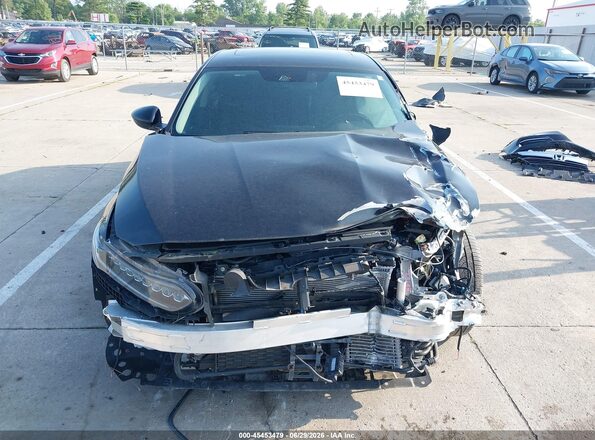 1HGCV3F50KA010285 2019 HONDA ACCORD Black Rear interior view