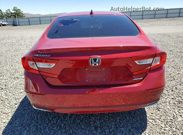 1HGCV3F50NA025597 2022 HONDA ACCORD Maroon Widok z tyłu