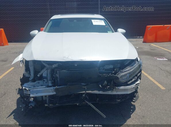 1HGCV3F51KA012126 2019 HONDA ACCORD White Vista del cuadro de instrumentos