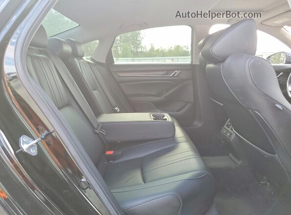 1HGCV3F52NA003326 2022 HONDA ACCORD Black Հետևի նստատեղերի տեսք