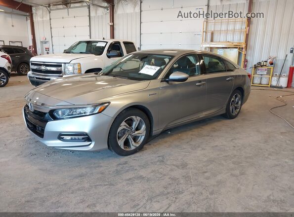 1HGCV3F53JA014863 2018 HONDA ACCORD Silver Առջևի ձախ երեք քառորդ տեսարան