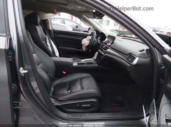 1HGCV3F54KA019345 2019 HONDA ACCORD Gray Սալոնի դիմացի տեսք