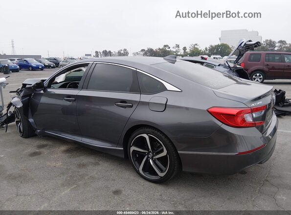 1HGCV3F54KA019345 2019 HONDA ACCORD Gray Սալոնի հետևի տեսք