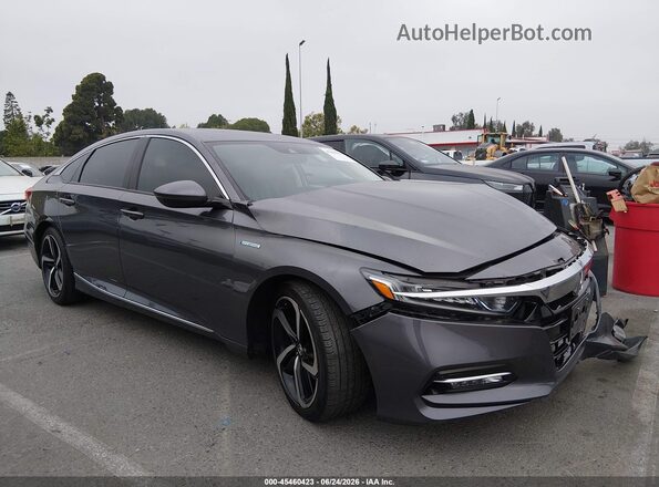 1HGCV3F54KA019345 2019 HONDA ACCORD Gray Սարքավորումների վահանակի տեսք